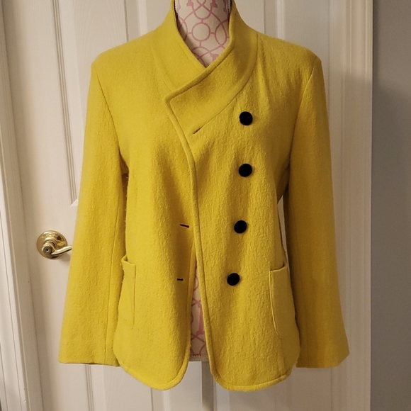 Elliott Lauren Jackets & Blazers - Elliott Lauren Inc. yellow blazer jacket size 10